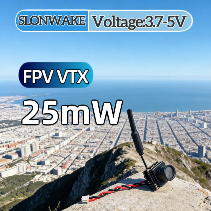 Fpv Drone Camera - SLONWAKE FPV 25 мВт интегрированный видеопередатчик
