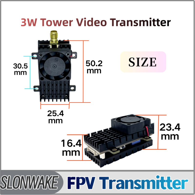 Fpv Drone Vtx - SLONWAKE 5,8G 3000 МВт Модуль передачи