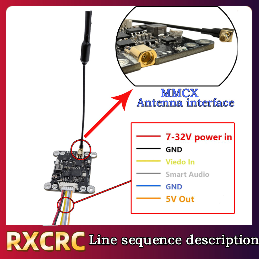 RXCRC 5,8G модуль 48 каналов 1 – обзор и цена Fpv Drone Camera